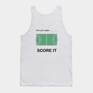 "Life is just a game, play it!" T-shirts and props with sport motto. (Handball Theme) Tank Top